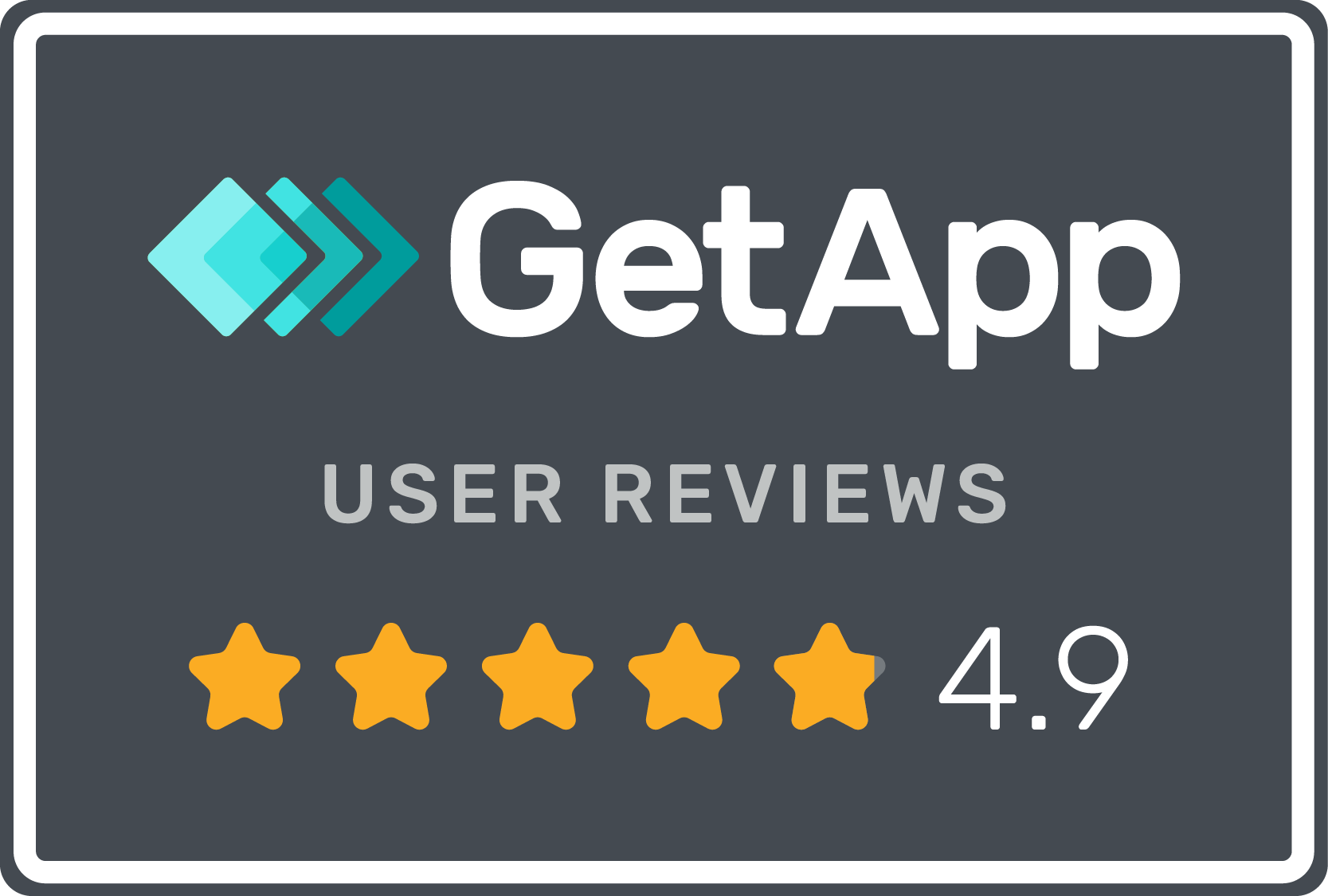 GetApp 4.9 Star Rating