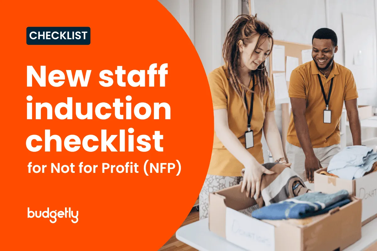 Free Staff Induction Checklist for Not for Profit industry