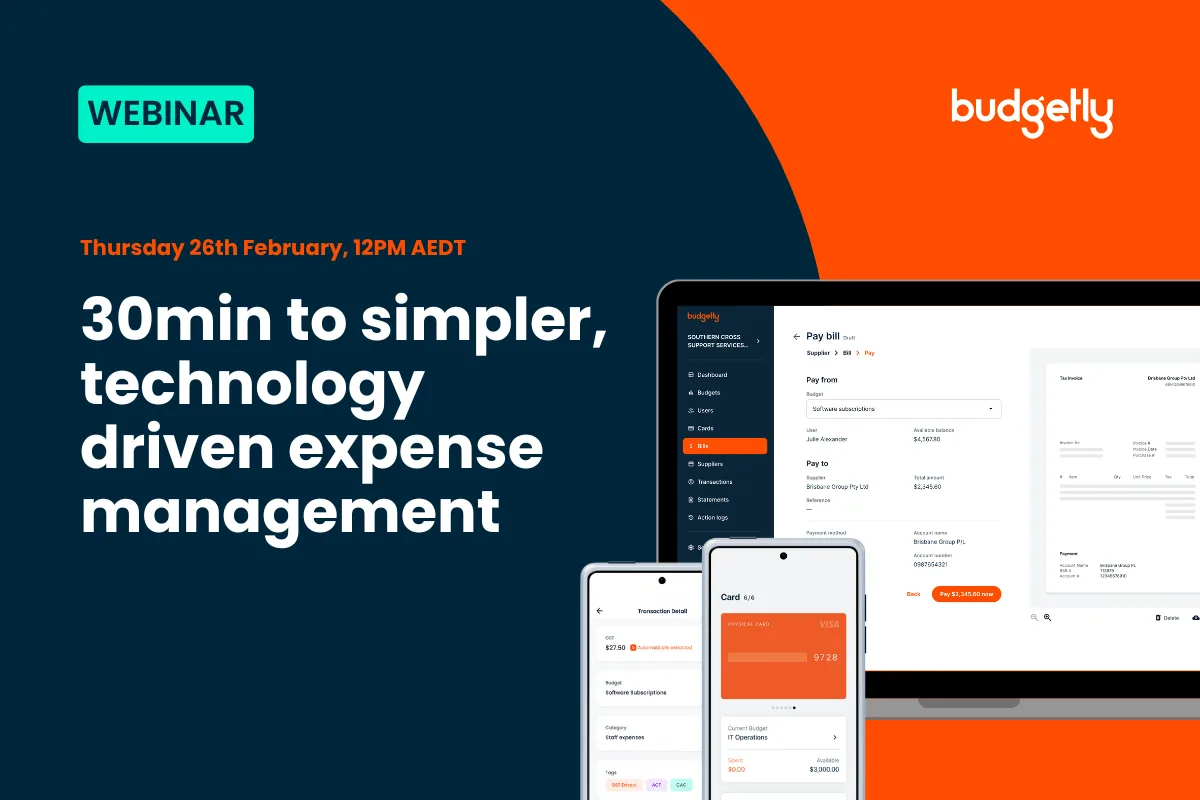 Budgetly Webinar: 30min to simpler, technology driven expense management