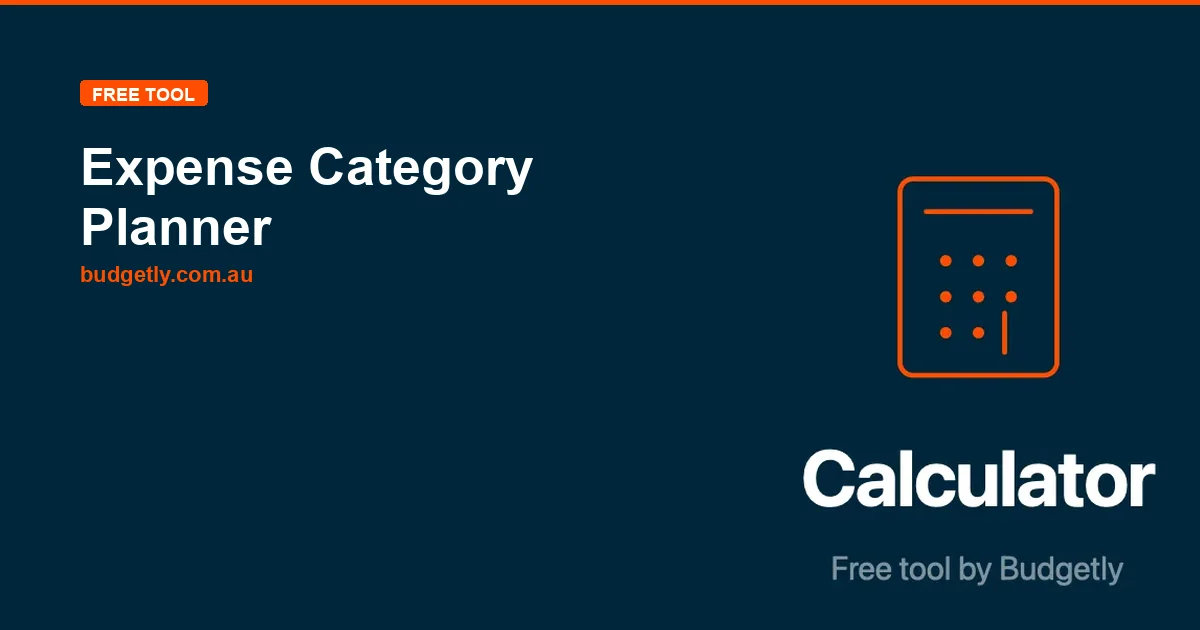 Expense Category Planner